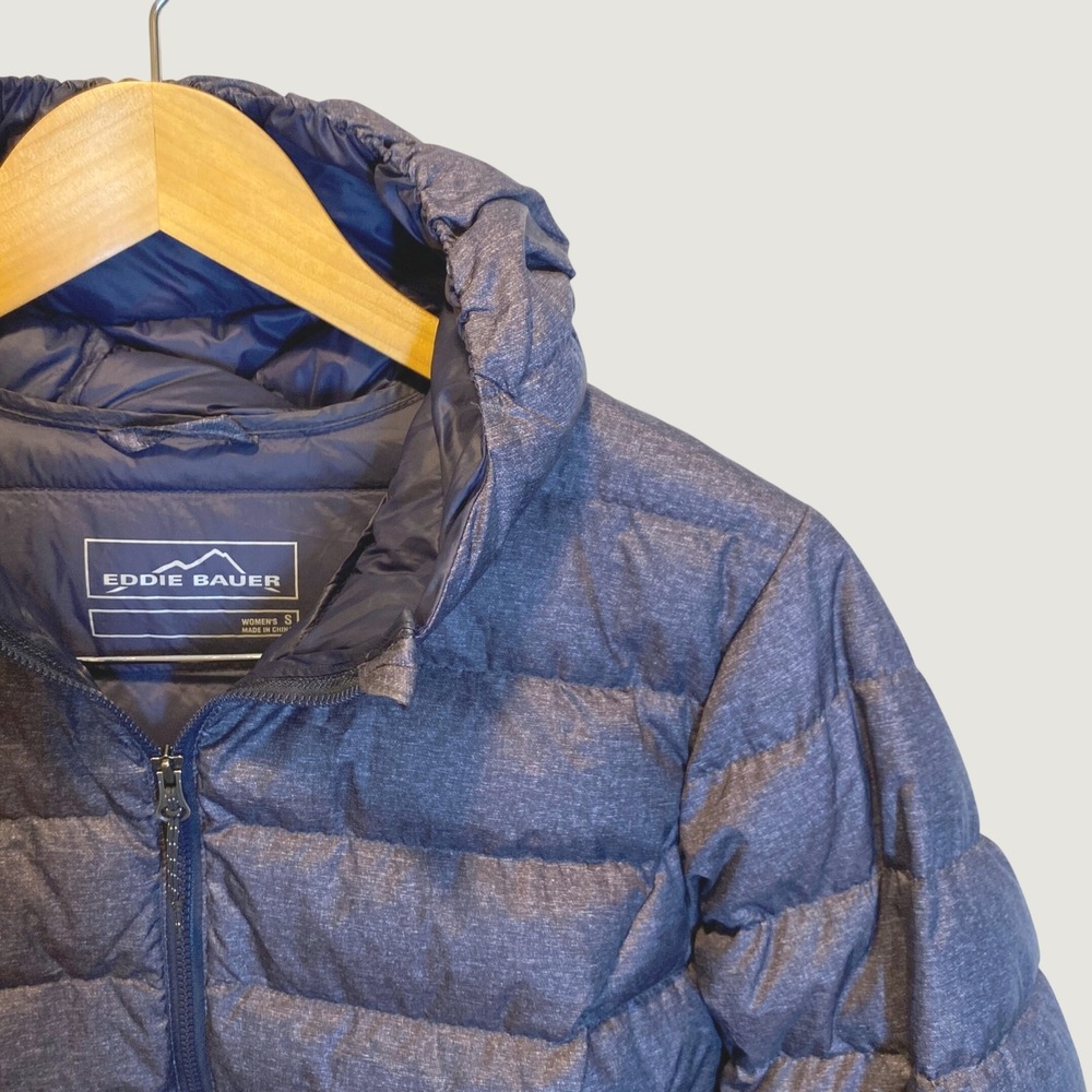 Eddie Bauer Women's CirrusLite Down Parka Womens S Gray Excellent Hooded Coat